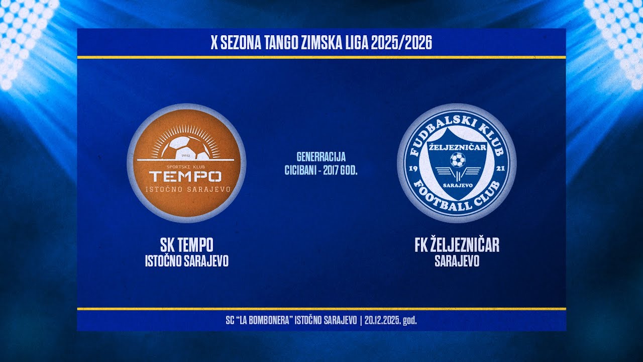 X sezona Tango zimska liga: SK TEMPO - FK ŽELJEZNIČAR 2:0