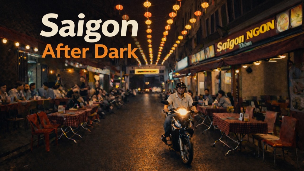 Saigon After Dark — Streets Around Bui Vien