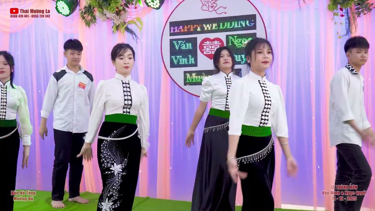 Bài Múa 02 Mừng Lễ Thành Hôn Văn Vinh & Ngọc Quyết, bản Nà Tòng, Mường Bú