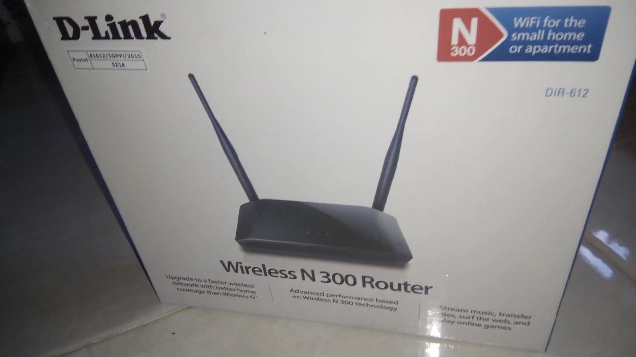 D-Link DIR-612 Wireless N300 Unboxing [4K60]