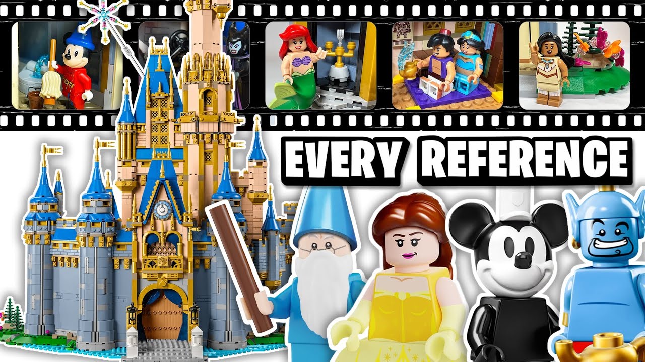 EVERY REFERENCE & EASTER EGG in the LEGO Disney 100 Castle
