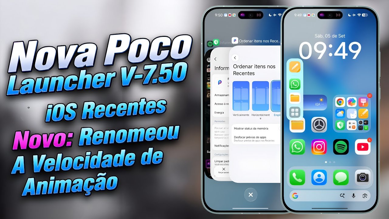 Nova Poco Launcher V-7.50 iOS Recentes - Novo: Renomeou A Velocidade De Anima&ccedil;&atilde;o - Instale Agora