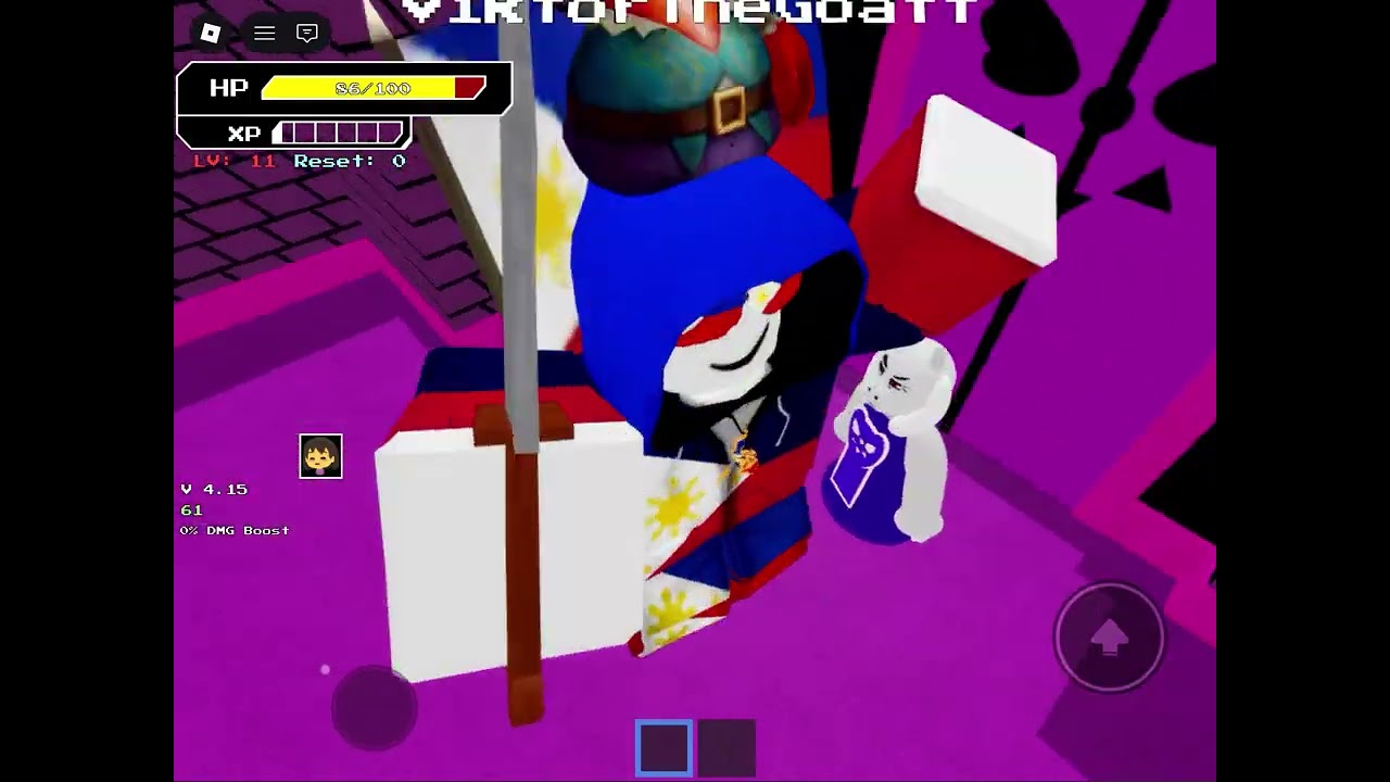Playing undertale boss battles part 1 #roblox #bossbattle