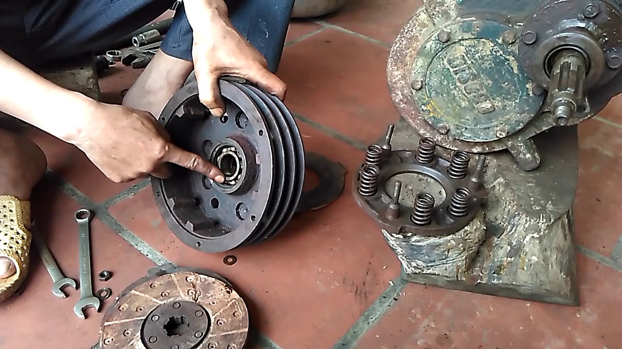 Hướng dẫn tháo ráp ,kiểm tra ,sửa chữa  hộp số máy cày ngồi ,công nông. Bài 1:Tháo ráp li hợp