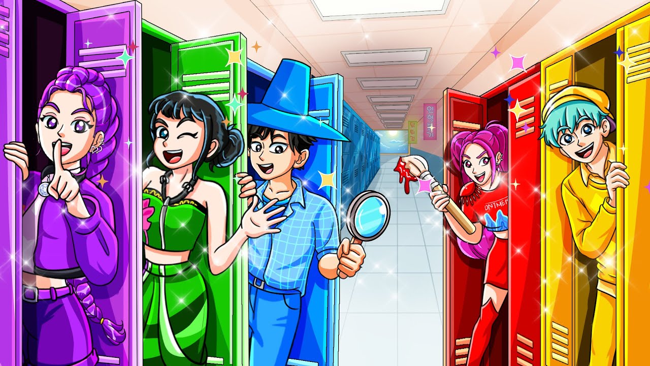 RUMI Construí 5 quartos secretos em UMA COR! | Guerreiras do K-Pop Animação