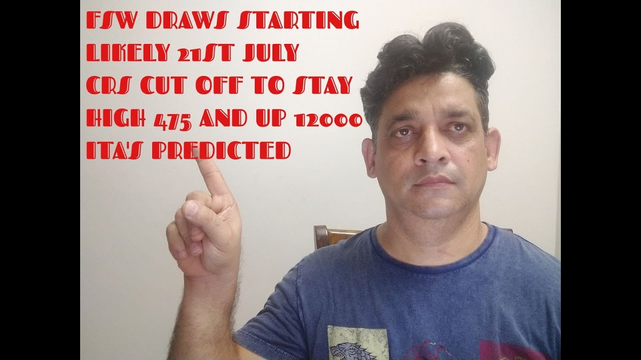 FSW DRAWS BY 21st JULY 👏👏 12000 ITA'S EXPECTED TO BE ISSUED 👍👍 CRS CUT OFF 475 AND UP BEST OF LUCK!