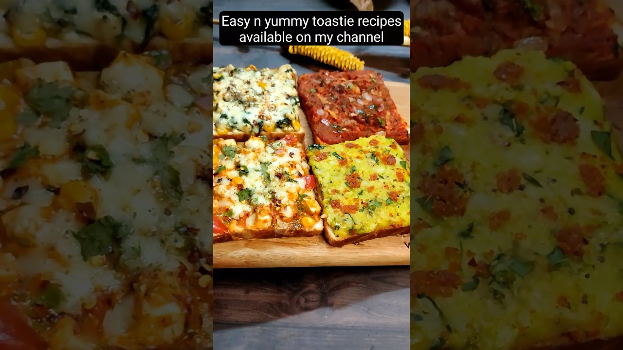 4 Ways Street & Cafe Style Toasties #shorts #toastie #breadrecipes #youtubeshorts #easyrecipe #food