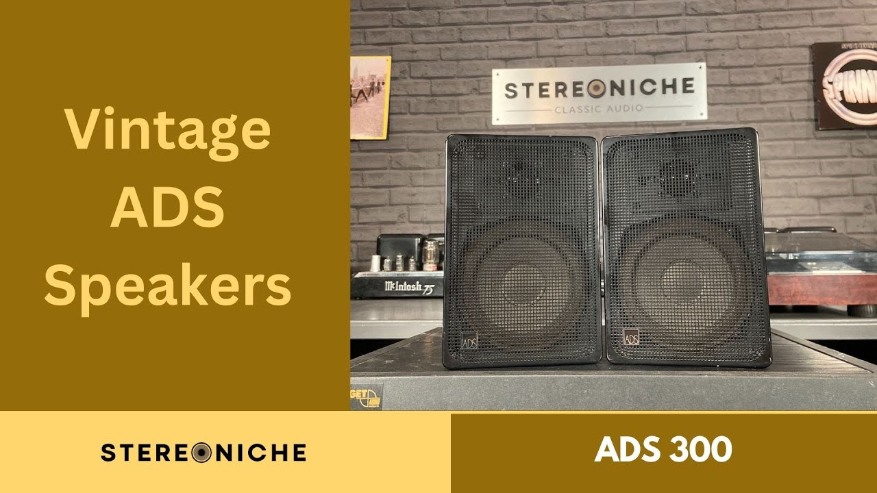 ADS 300 Review of these small bookshelf speakers of the 1970's.