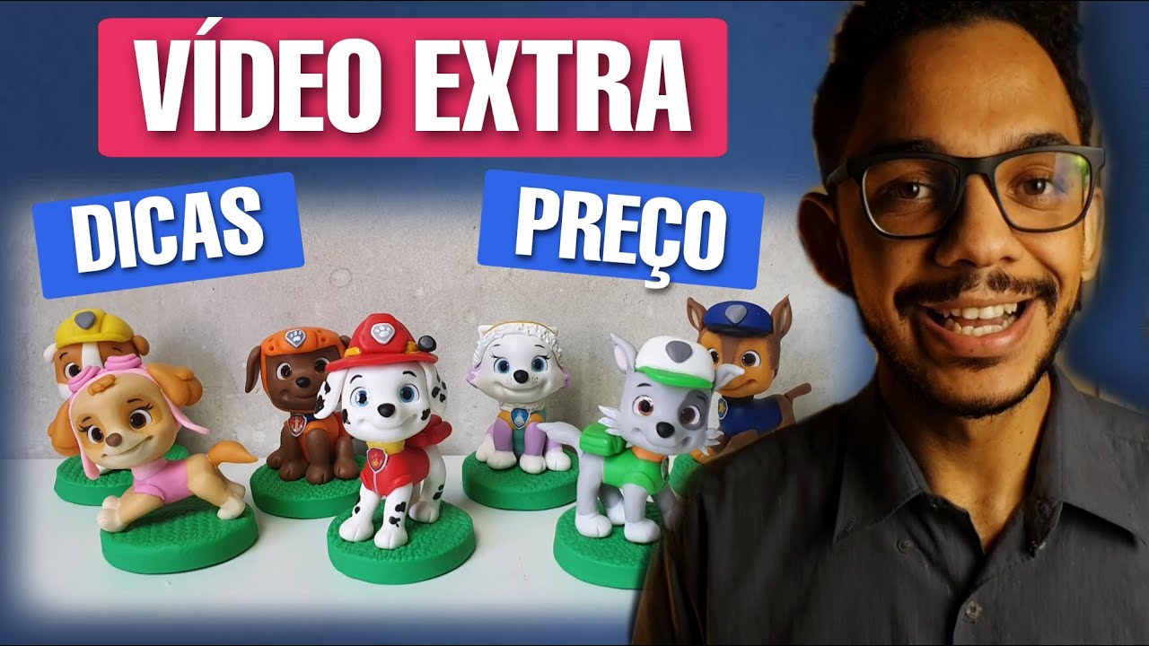 CONTEI TUDO PRA VOCÊS  + PASSO A PASSO SURPRESA - Especial Patrulha Canina  em biscuit