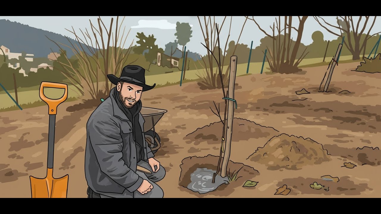 Buduji ovocný sad (16) - vysazuji posledních 14 ovocných stromů v sadu, blíží se finále - 2025