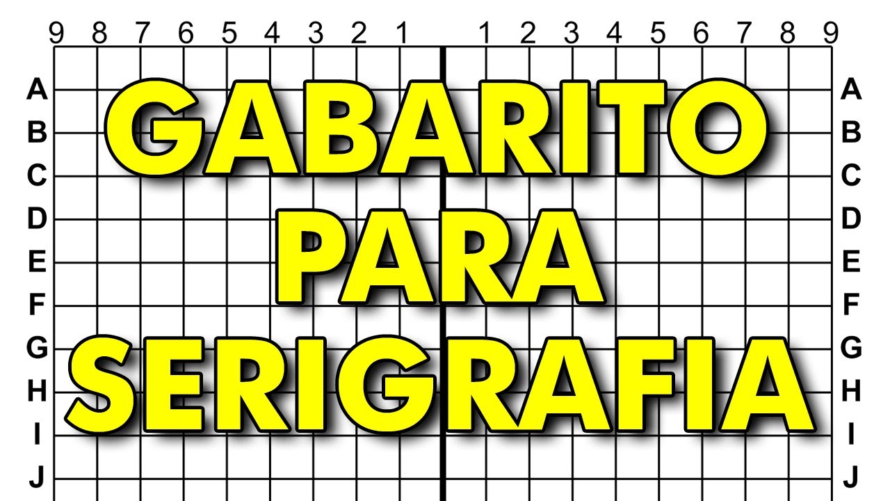 Gabarito para serigrafia