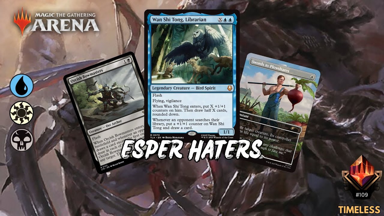 The double Anti-meta pick? | Esper Wan Shi Tong | MTG Arena Mythic Timeless Bo3 Ranked