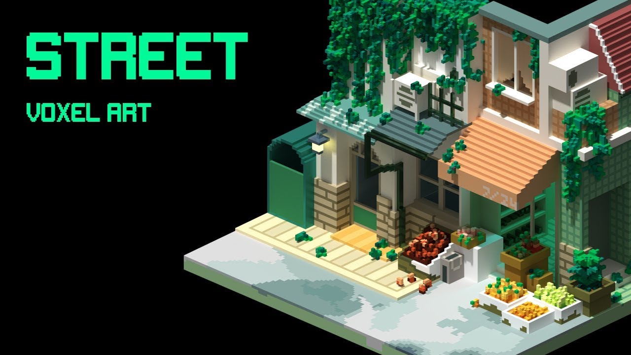 Street - Voxel Art