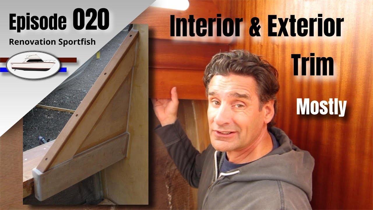 Interior & Exterior wood trim, window glass fitting - Boat Restoration EP020 (2016 Part 2)
