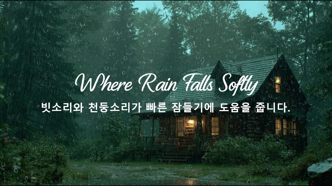 도로 위의 폭우 - 숙면과 휴식을 위한 24시간 폭우 소리
