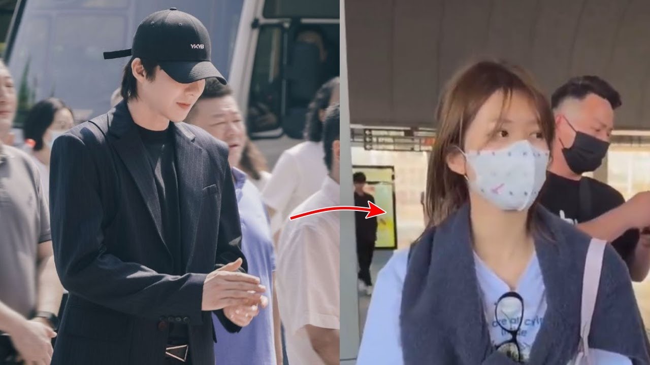 Zhao Lusi Was Followed From Behind, Liu Yunning Accompanied Zhao Lusi To The Airport With Bodyguards