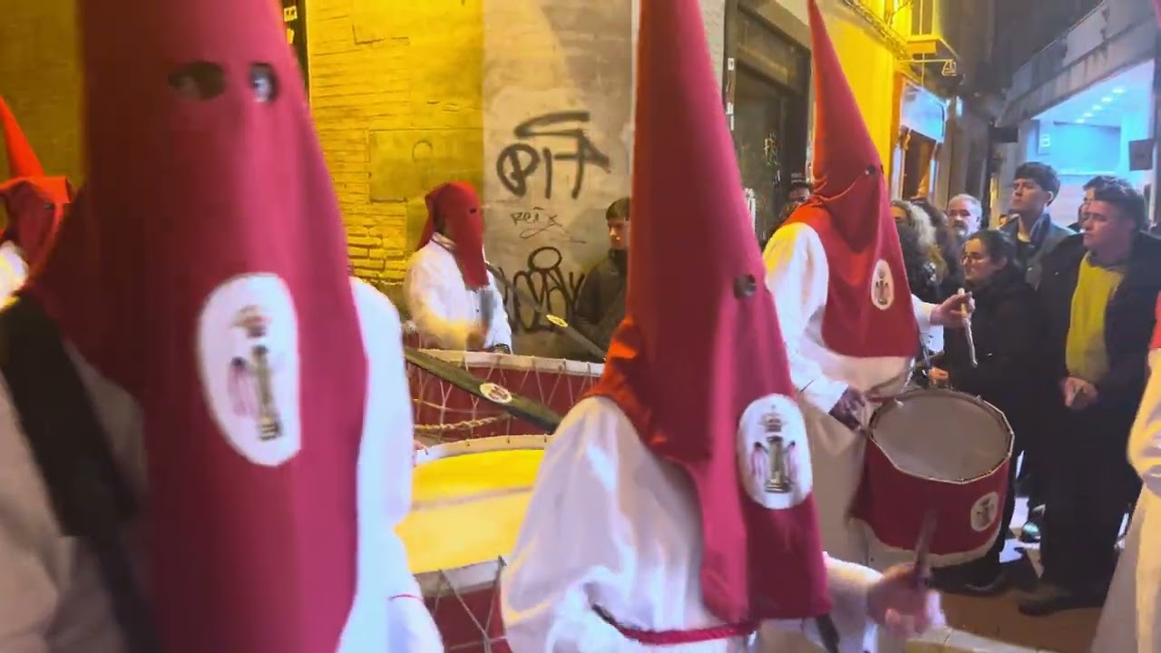 Semana Santa Zaragoza 2025  - Cofradía de la Columna, jueves Santo