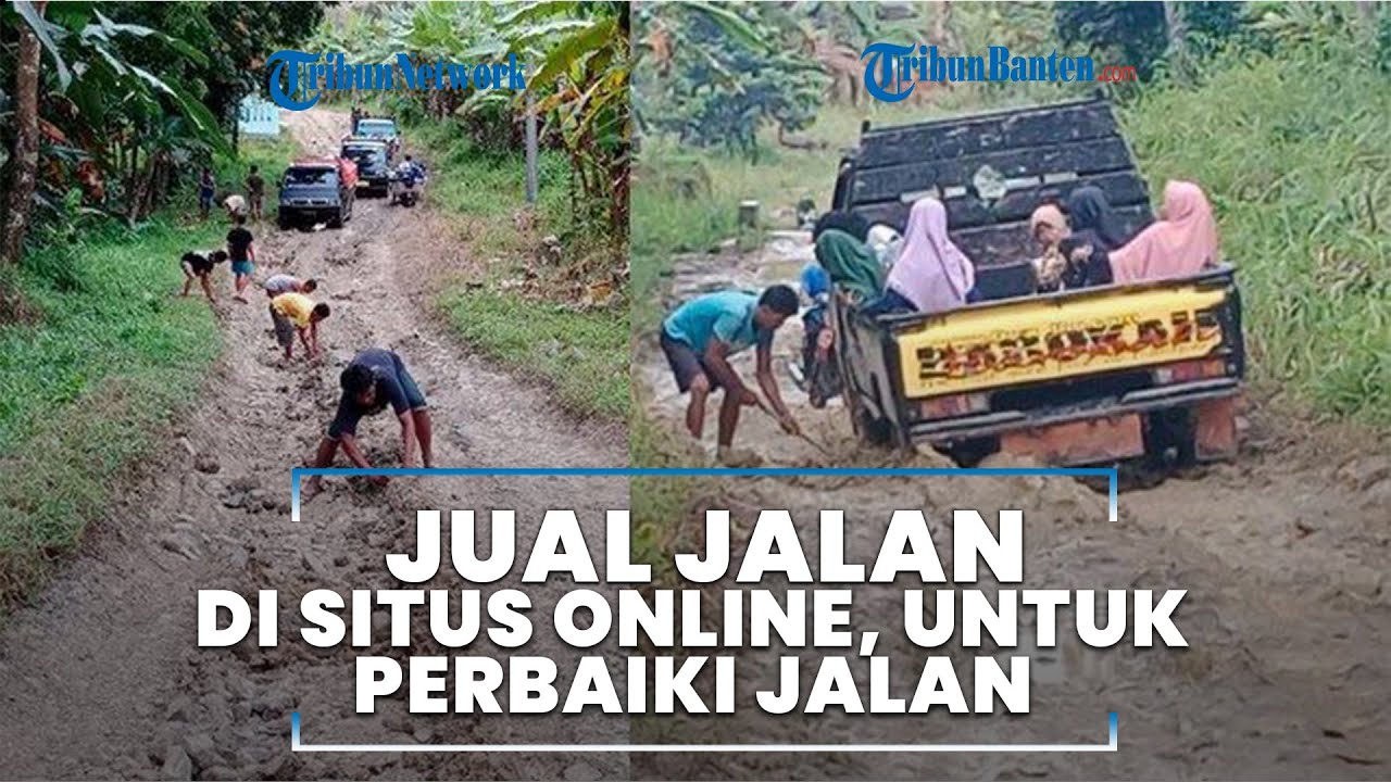 Ironi Warga di Ujung Pandeglang, Jual Jalan di Tokopedia Rp 33 Ribu, Hasil Jualnya untuk Perbaikan