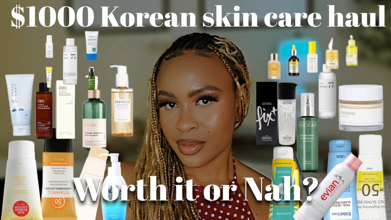 $1000 korean Skincare Haul | Some TikTok recommendations | Hidden gems (Olive Young)