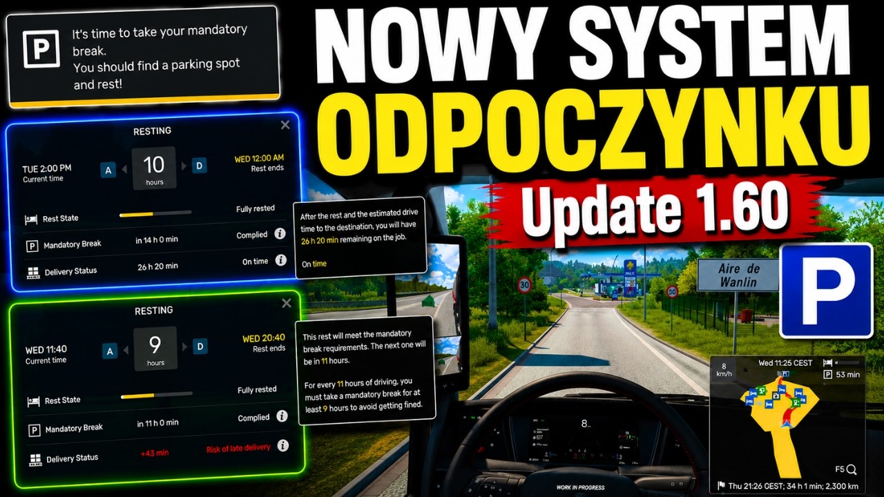 Gracze czekali na to latami! Ten nowy system zmieni ETS2 i ATS 1.60