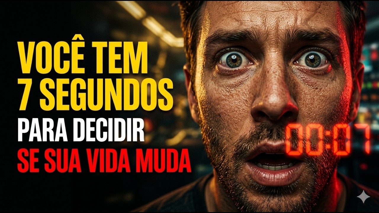 VOCÊ TEM 7 SEGUNDOS PARA DECIDIR SE SUA VIDA VAI MUDAR (A VERDADE QUE NINGUÉM TE CONTA)