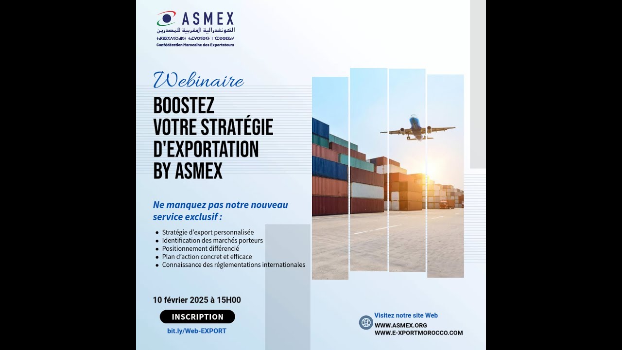 Boostez votre stratégie d'exportation By ASMEX