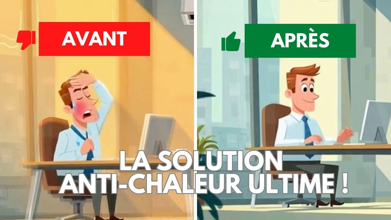 Arrêtez de souffrir dans vos bureaux ! jusqu’à -14 °C dans la pièce sans travaux compliqués !