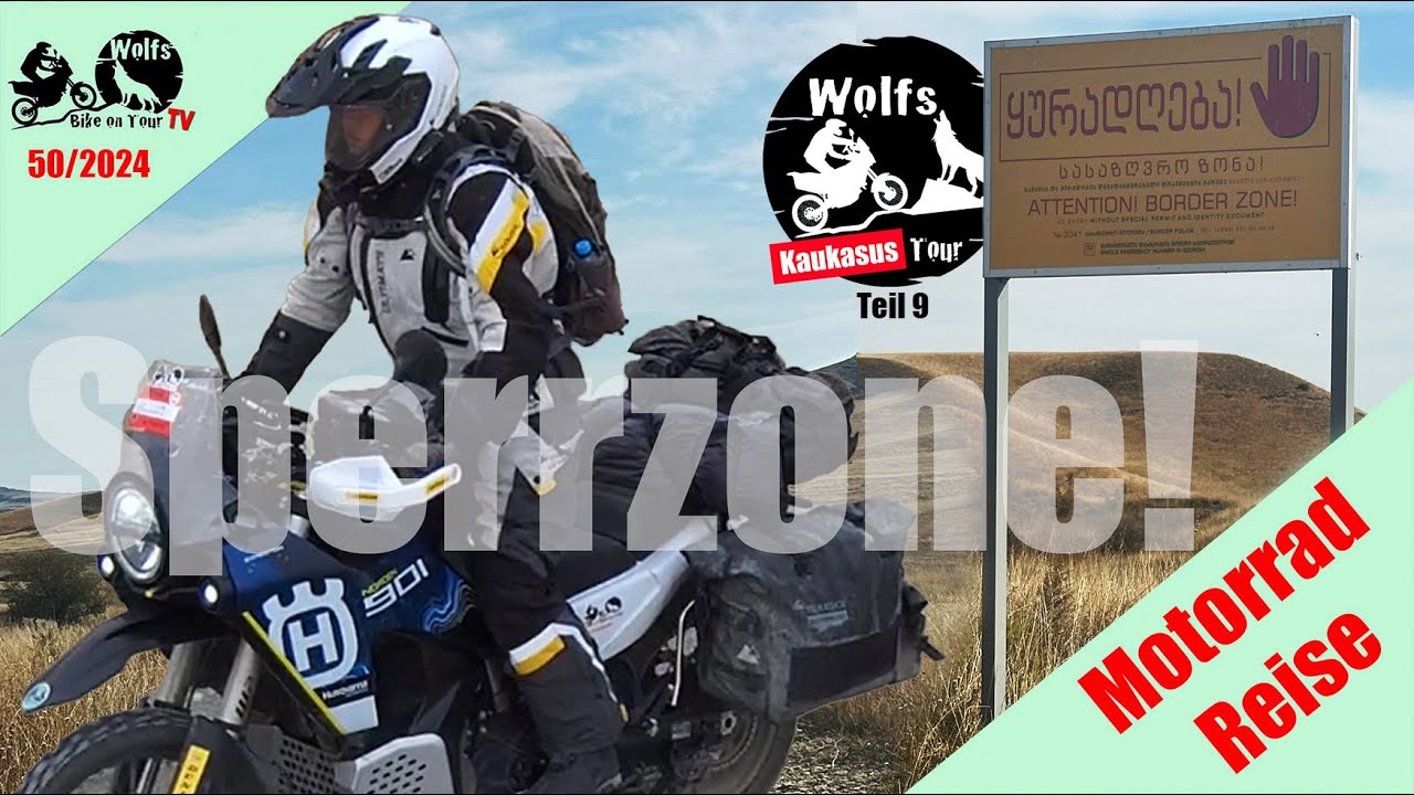 Mit dem Motorrad in den Kaukasus 2024 | Von der Grenzpolizei aus dem Sperrgebiet patroulliert