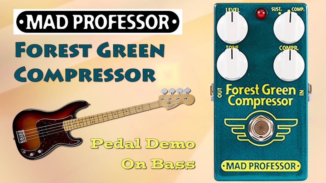 Mad Professor Forest Green Compressor Pedal Demo for Bass   Want 2 Check
