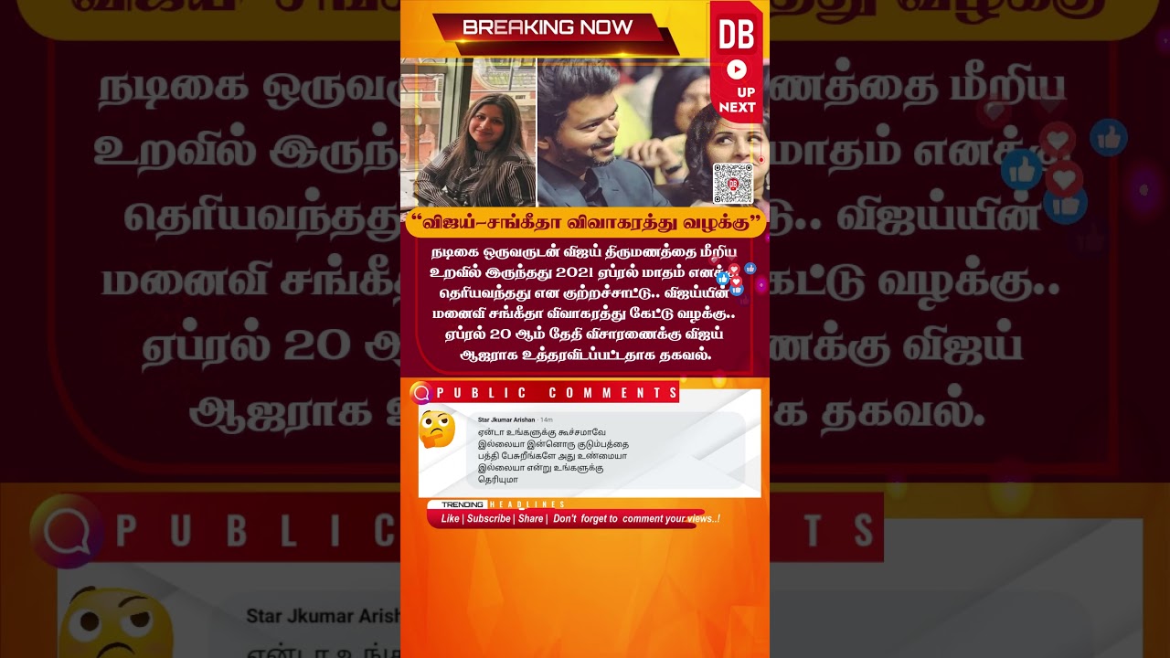 Vijay-Sangeetha Divorce Case Update | Court Summons News