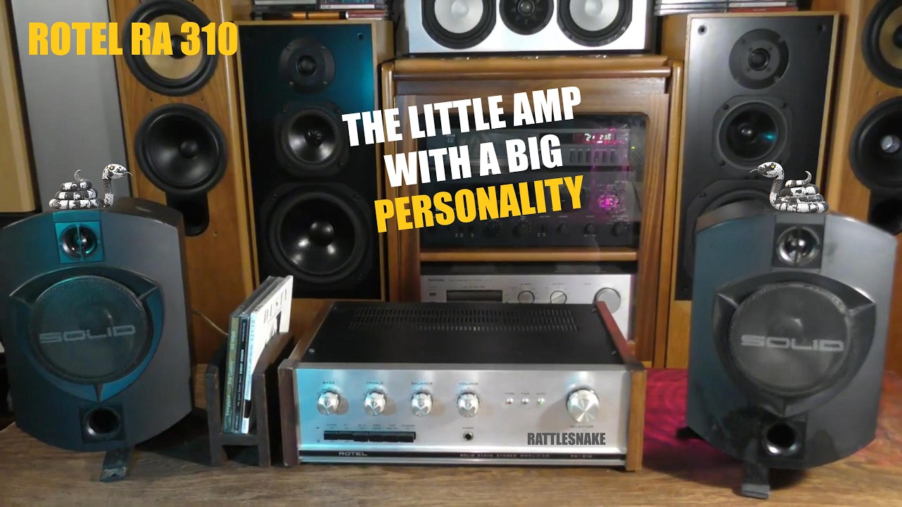 IMPRESSIVE VINTAGE ROTEL RA310 AMPLIFIER HIFI AUDIO SOUND STEREO 1970s MUSIC AUDIOPHILE  JAPANESE UK