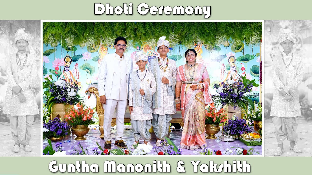Guntha Manonith & Yakshith | Dhoti Ceremony | Promo | Trailer | Photokala Photography | 4K | 2025