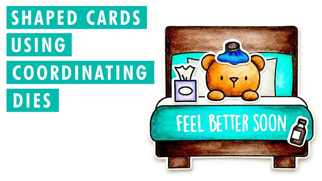 Shaped Get Well Card - Heffy Doodle Bed Heads