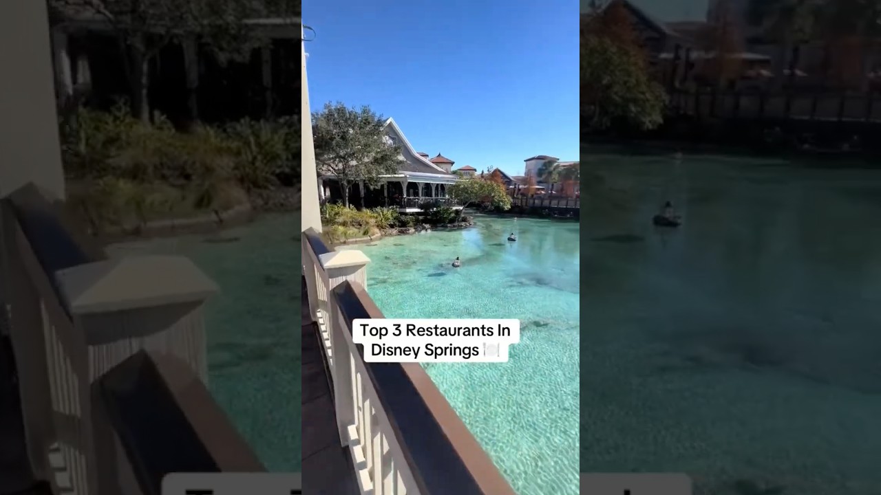 Top 3 Restaurants In Disney Springs 🍽️ #disney #disneyland #disneyworld
