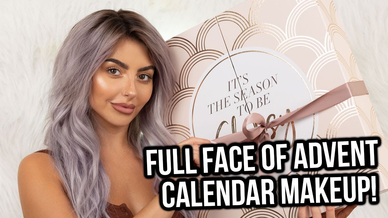 FULL (ISH) FACE USING ADVENT CALENDAR MAKEUP! TESTING NEW MAKEUP! GLOSSYBOX DISCOUNT CODE! ad