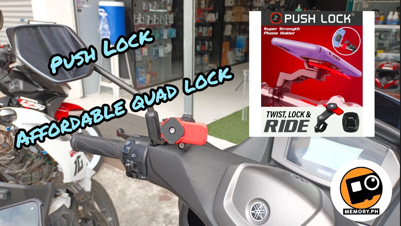 PUSH LOCK | MOTORCYCLE PHONE HOLDER | REVIEW