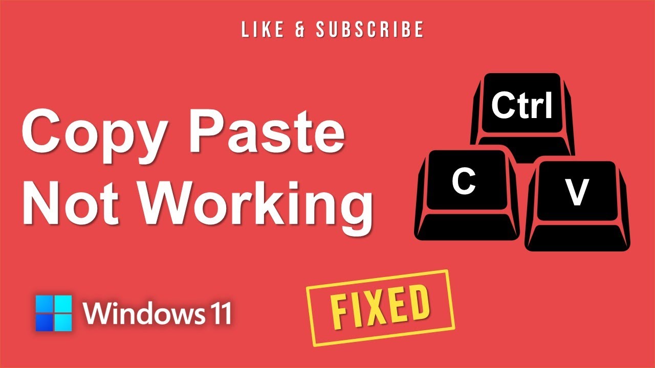 Copy Paste Not Working In Windows 11 [Fix]