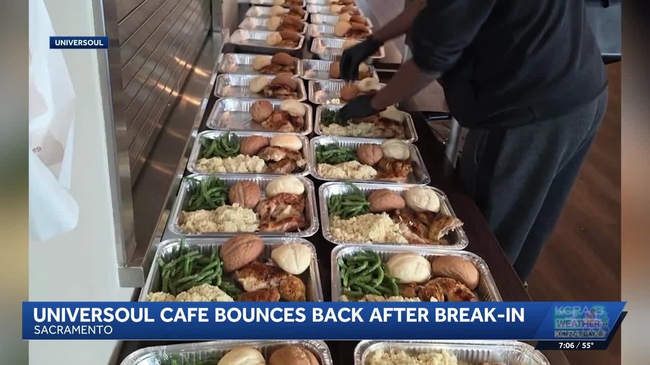Universoul Cafe rebounds after break-in, continues to feed Sacramento’s hungry