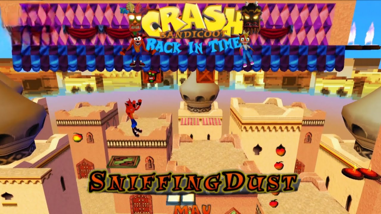 Фан-игра по мотивам Crash Bandicoot - Back In Time: Пользовательский уровень: «Нюхание пыли» от Mau