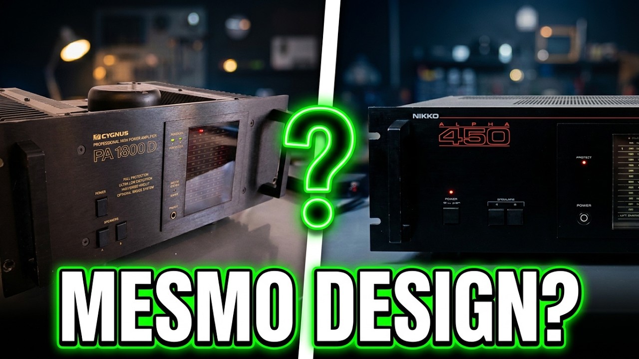 Amplificador CYGNUS PA-1800D de onde veio a inspiração para o VISUAL arrojado do seu painel???