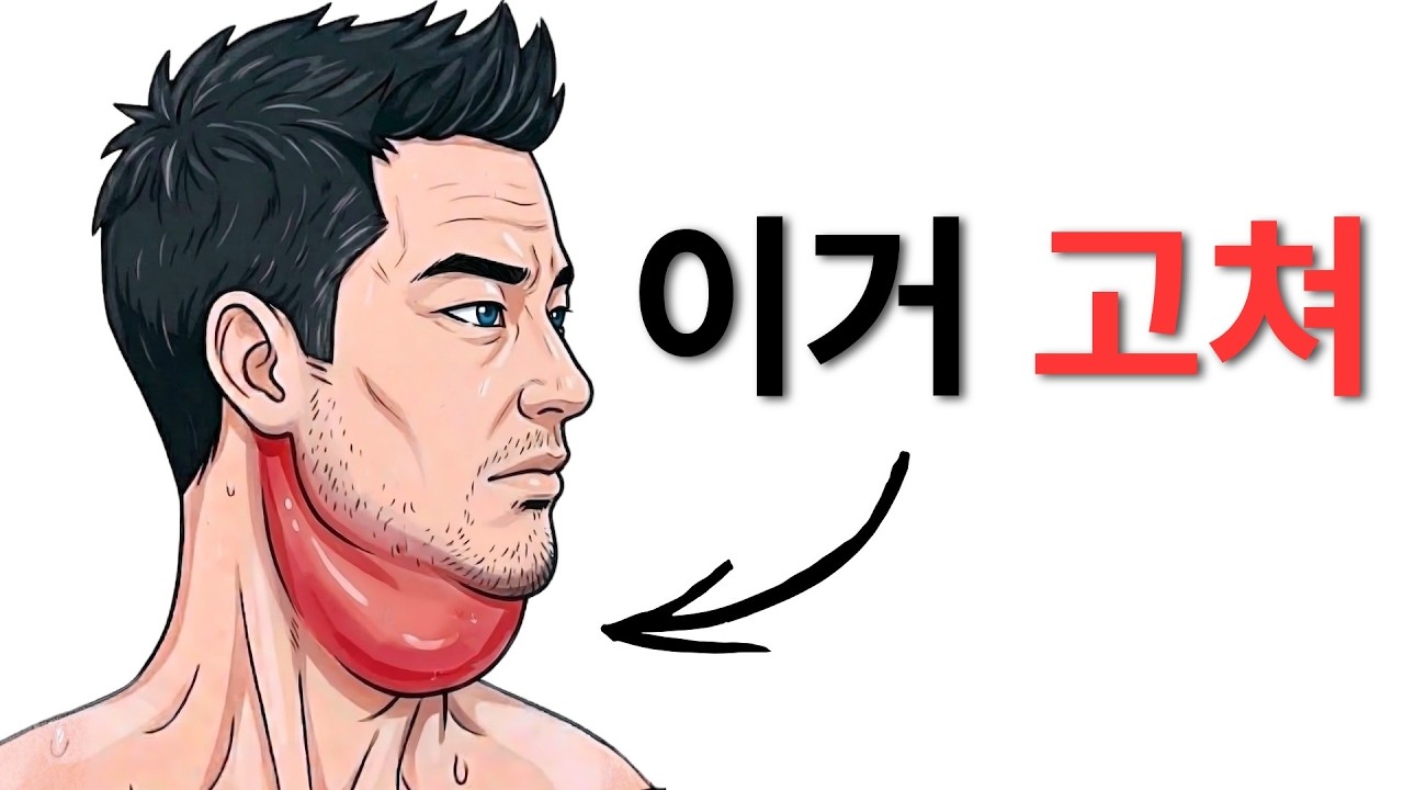 이중턱 없애는 운동 2가지 (턱선 되살리기)