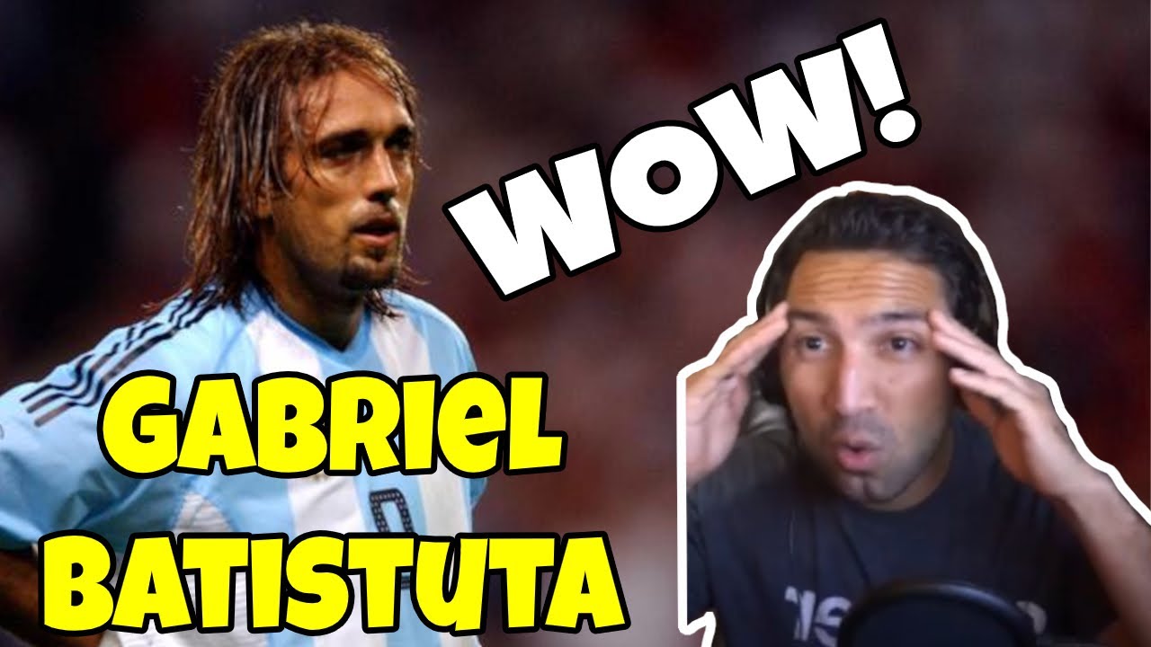 THIS GUY HAS A CANNON! - Reaction - Gabriel Batistuta