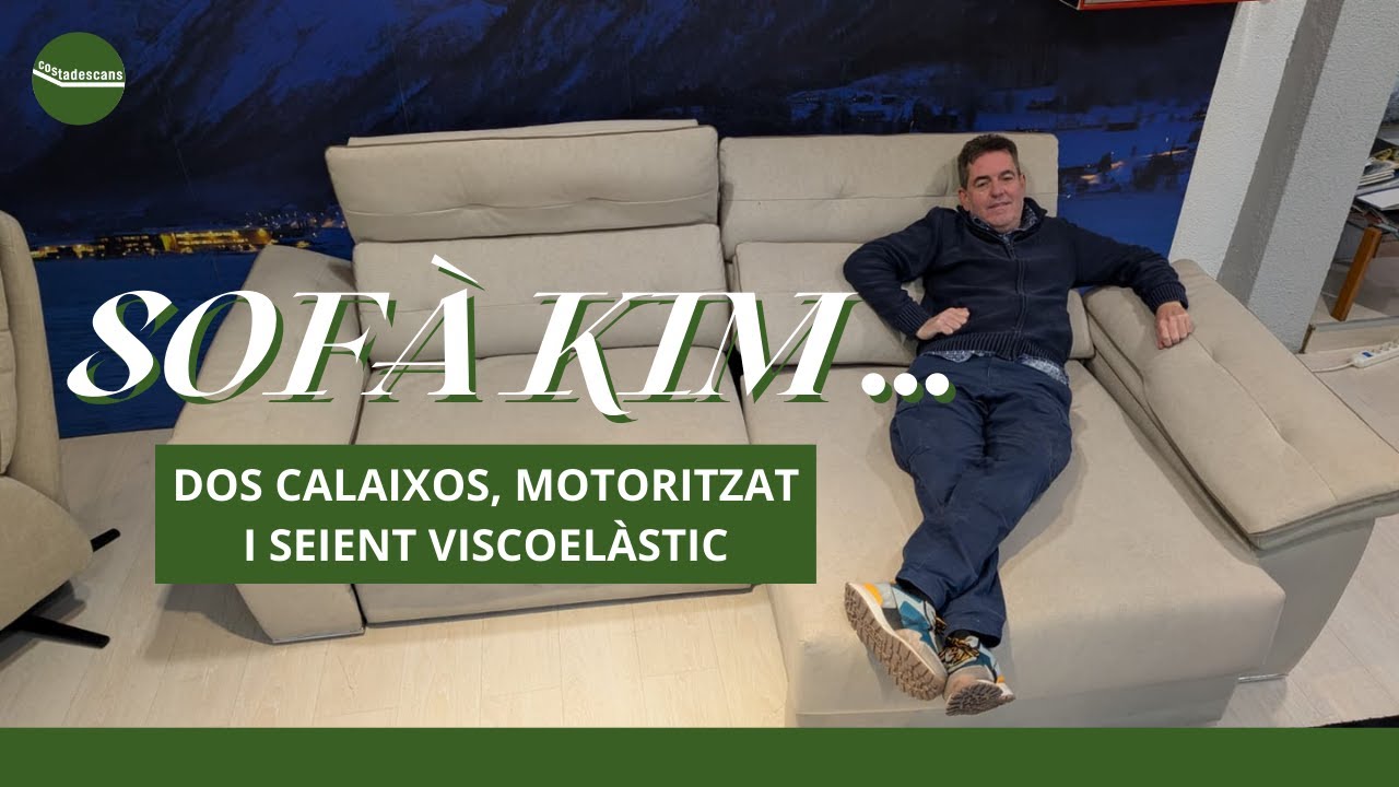 Sofà KIM de Costadescans 🌿🛋️ | Confort Suprem i Sofà Relax Motoritzat per a la Teva Llar a Mataró