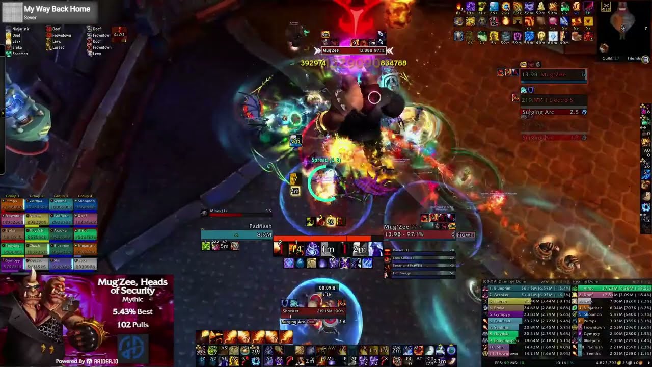Honestly vs Mythic Mug'Zee, Heads of Security | Fire Mage PoV