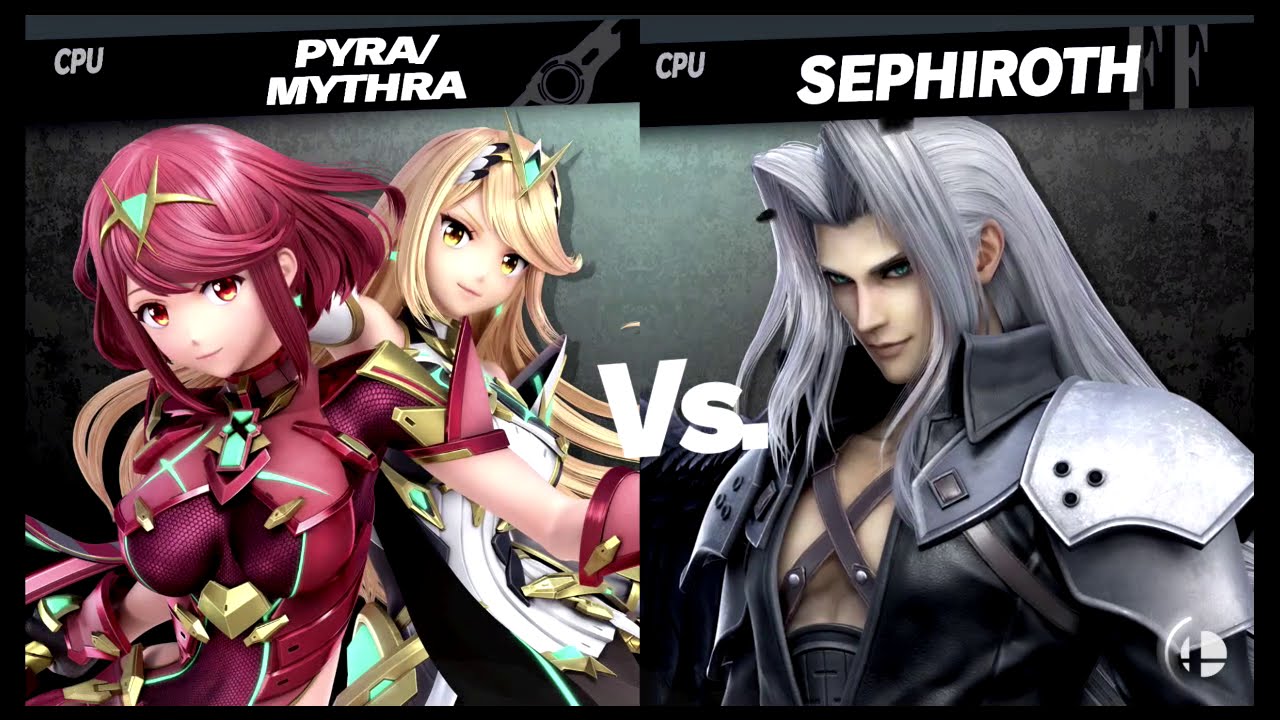 Super Smash Bros Ultimate Amiibo Fights  – Pyra & Mythra #41 Pyra vs Sephiroth