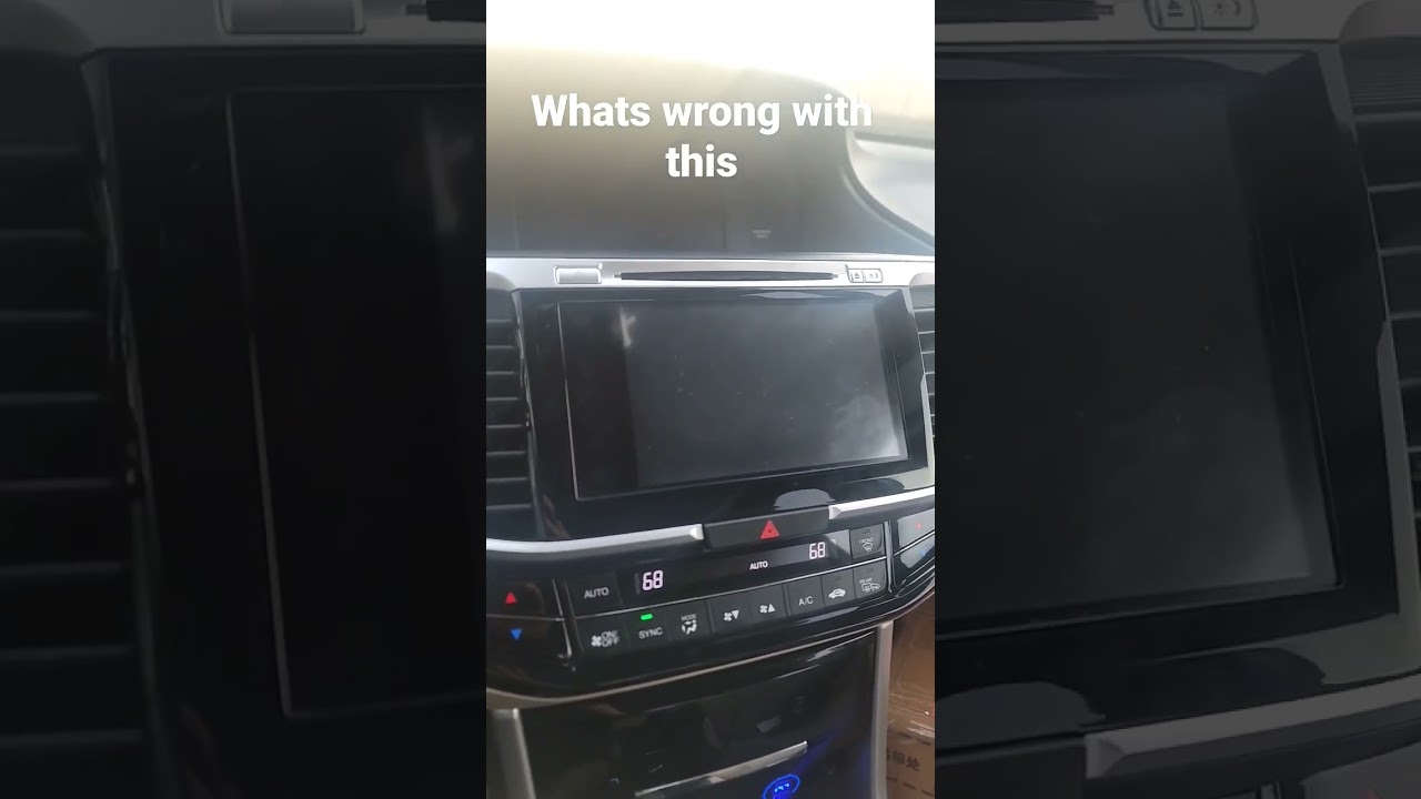 faulty 2016 Honda Accord touring radio