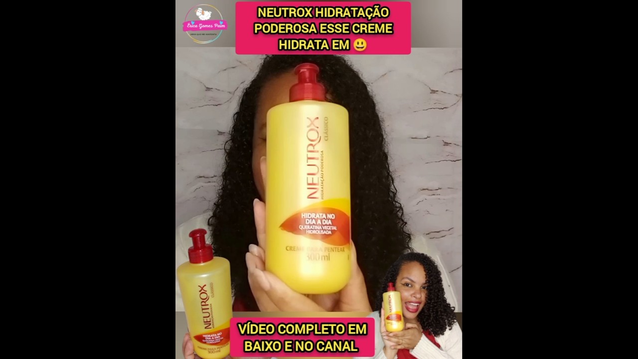 🔴 NEUTROX CL&Aacute;SSICO 🙋🏻&zwj;♀️🐑 #cacheadas #cabelo #cachos #cabelos