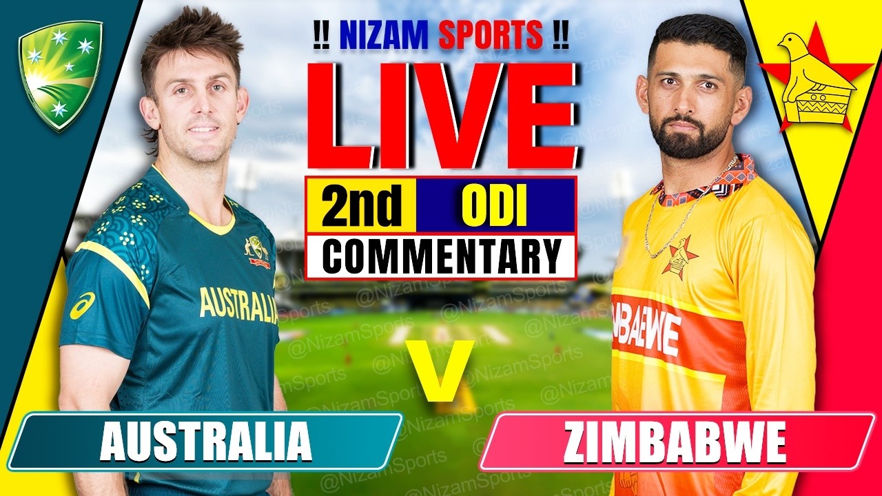 🔴Live: Australia vs Zimbabwe | 2nd ODI | Live Cricket Score & Commentary