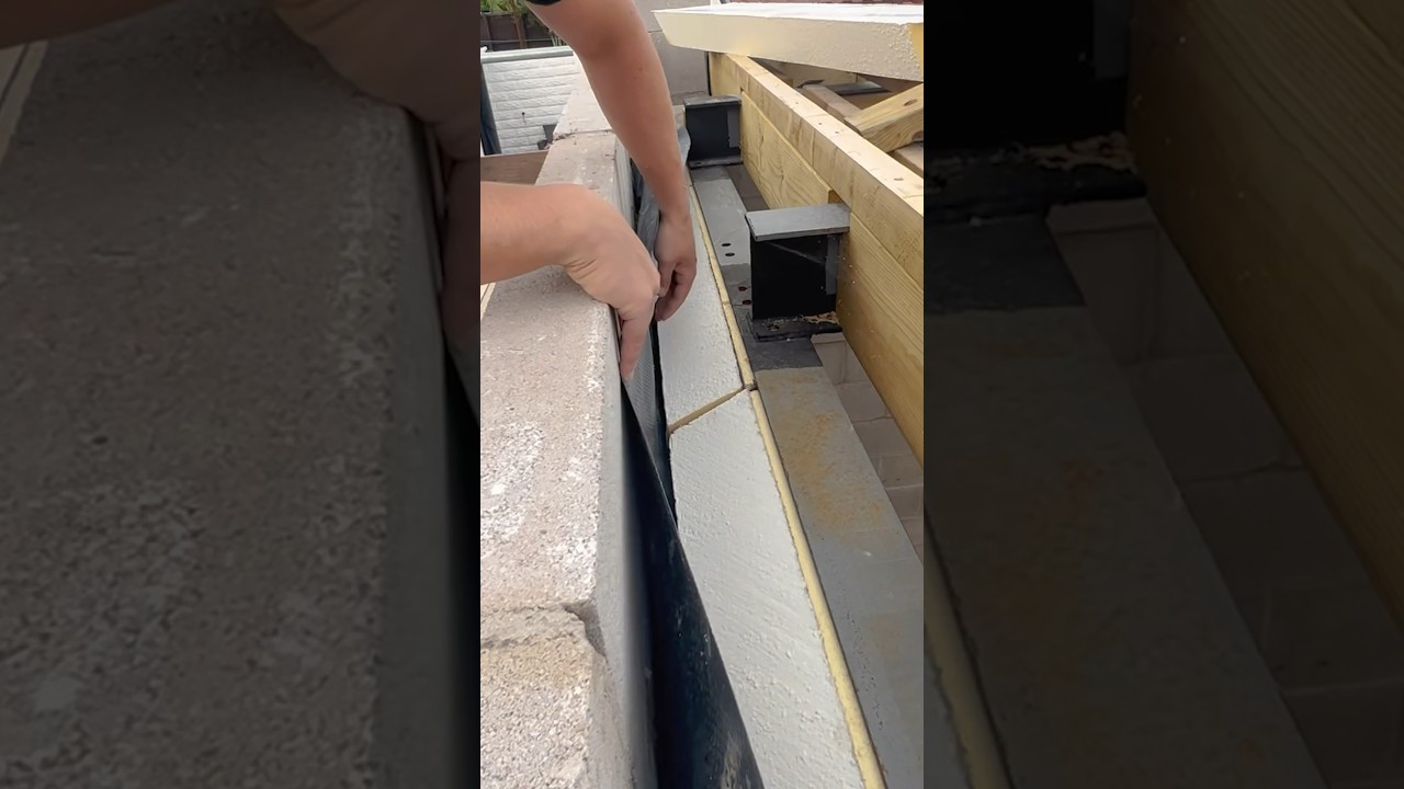 Создание фаски с помощью пир-инсталляции #пир #стена #полостьстены #полость #перемычка #самостоят...