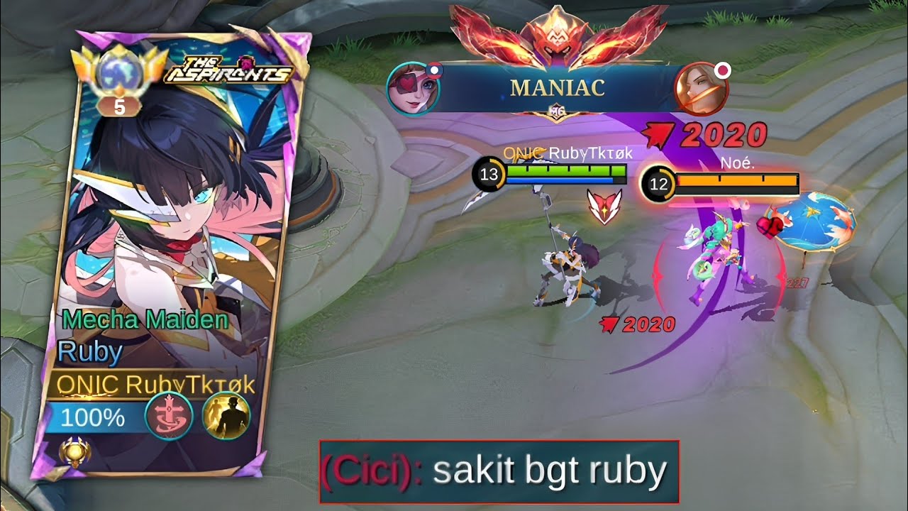 Cara Paling Mudah Lawan Cici Sama Sun Di Exp Lane, Ruby Full Damage